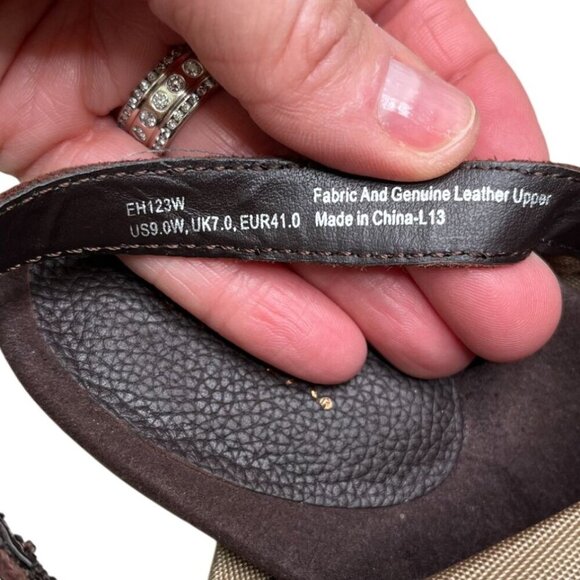 Aetrex - Essence™ Jamie Double Band Stretch Heel Sandal in Tan |Taupe Color| 9W - Picture 9 of 13